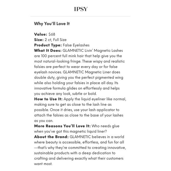 Glamnetic Livin Lash +  Glamnetic Liquid Magnetic Eyeliner Bundle NEW - Picture 7 of 7